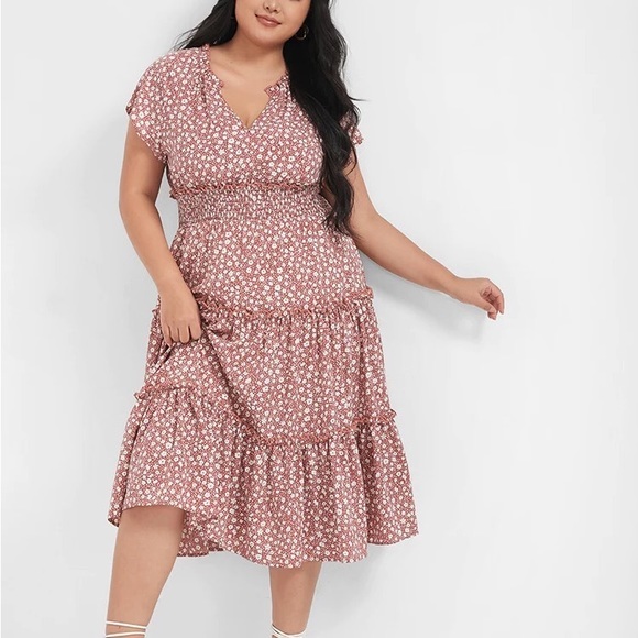 Floral fringe dress 💜 - Picture 2 of 6